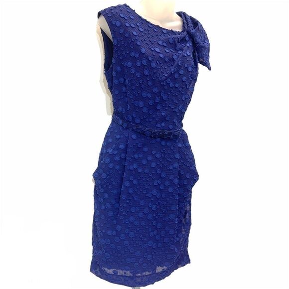 Eva Franco polka dot sheath dress retro style 40s - Picture 6 of 16